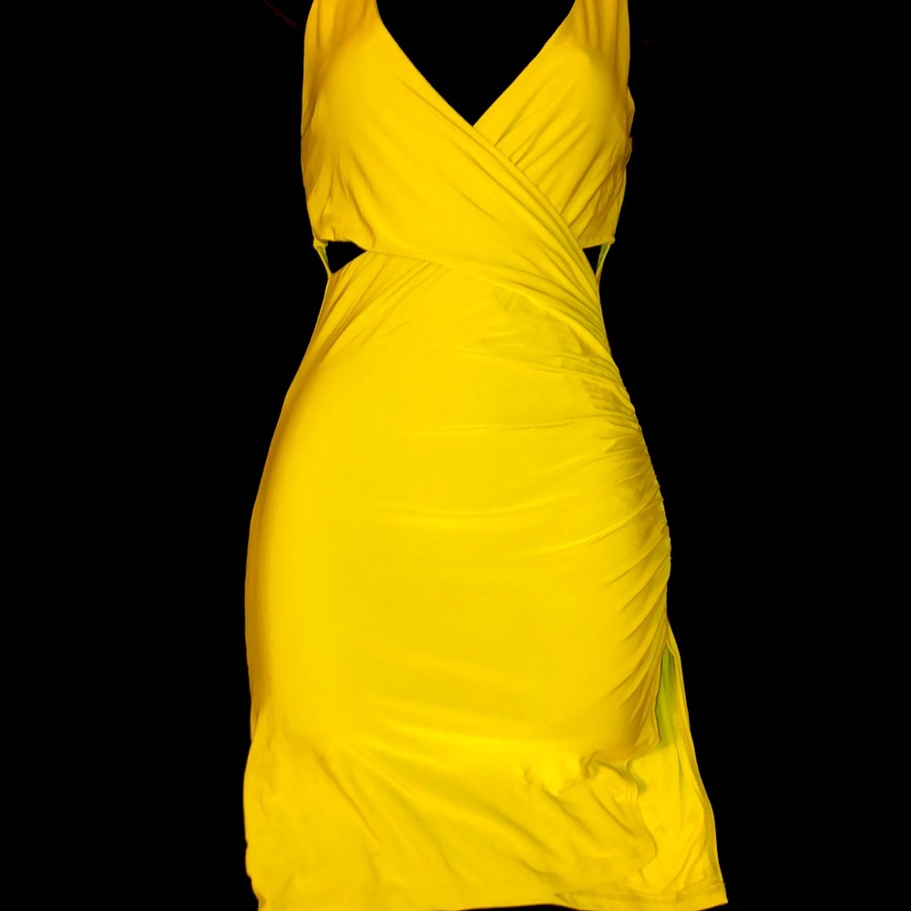 Strappy Crisscross Neon Dress 💚